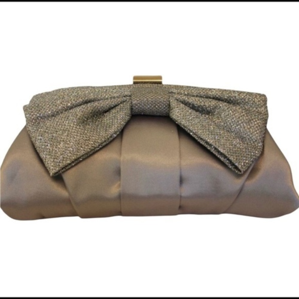 NWT  BellaKiara Purse original pewter vintage inspired soft evening clut…